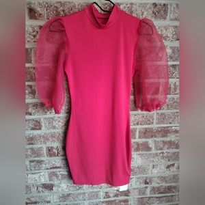 NWT Red Bodycon Mini Dress